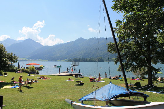 Der See lockt zum Baden - Strandbad Schliersee