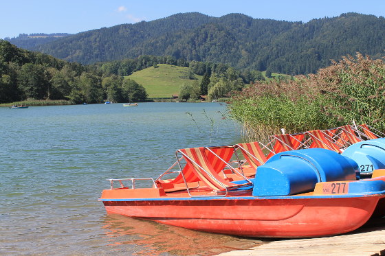 Tretboot am Schlierseeufer